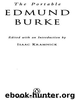 The Portable Edmund Burke (Portable Library) by Edmund Burke