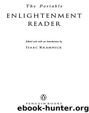 The Portable Enlightenment Reader by Isaac Kramnick (ed.)