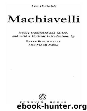 The Portable Machiavelli by Niccolo Machiavelli