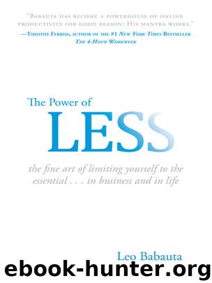The Power of Less by Leo Babauta