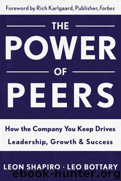 The Power of Peers: How the Company You Keep Drives Leadership, Growth, and Success by Leon Shapiro & Leo Bottary