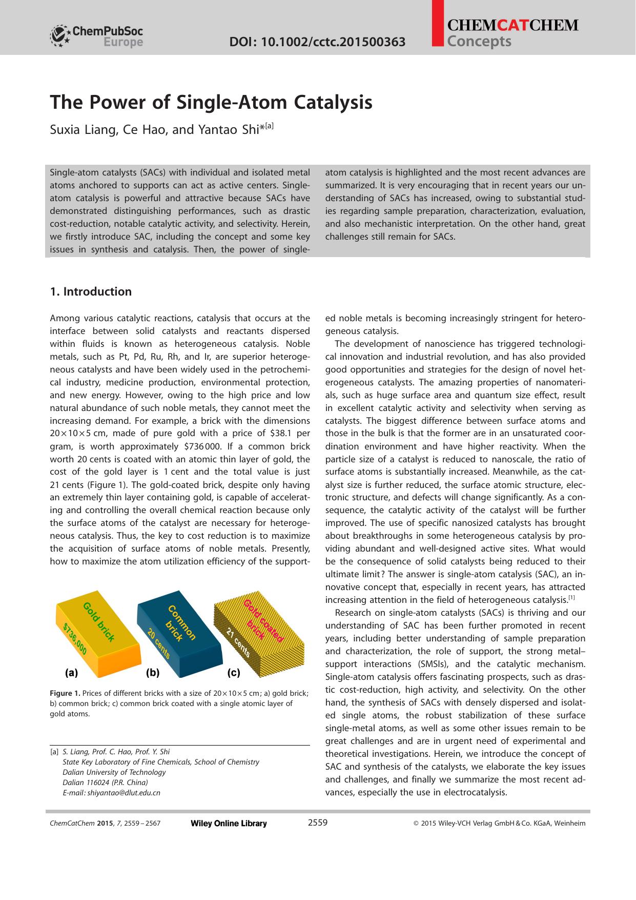The Power of SingleAtom Catalysis by Unknown