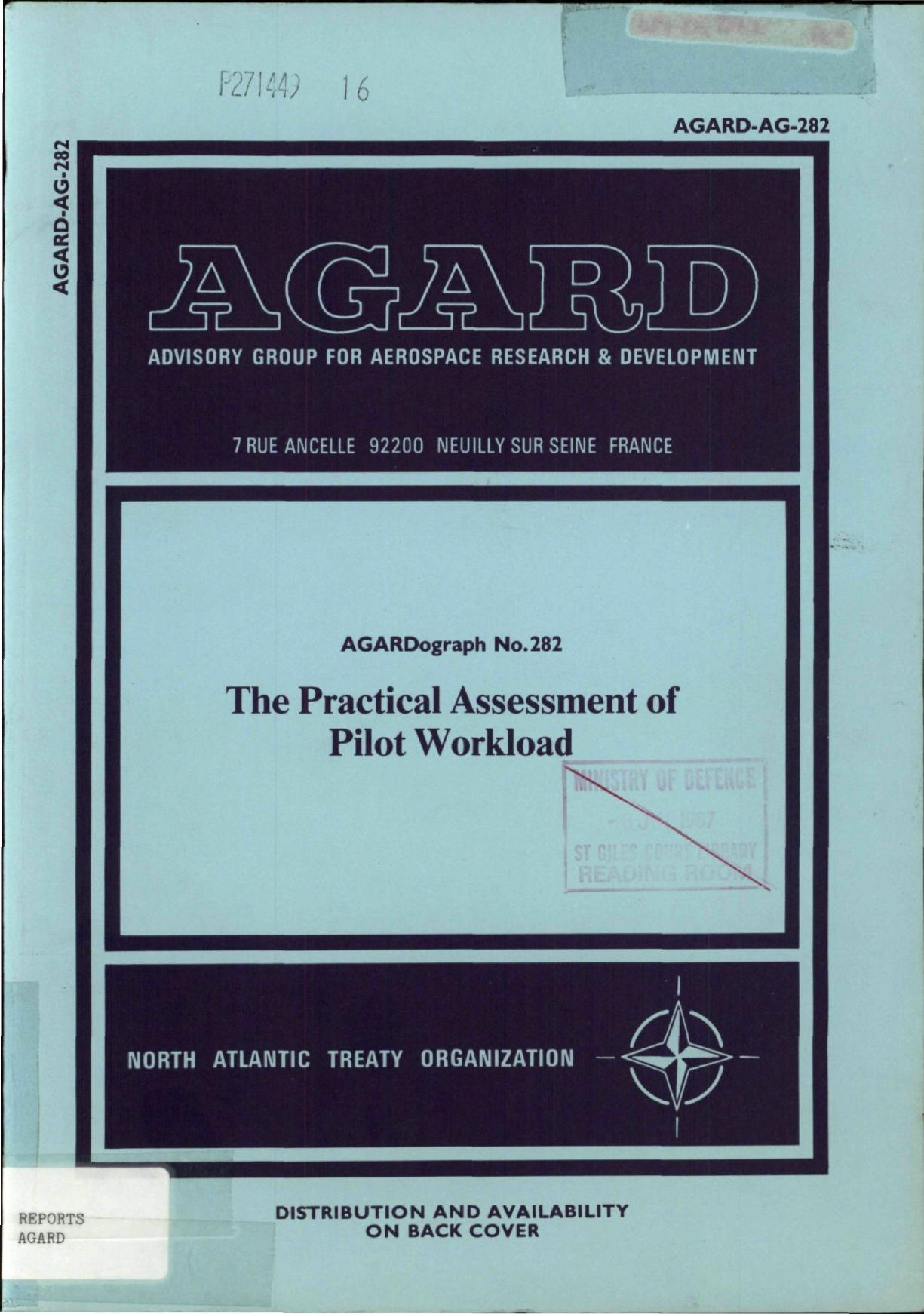 The Practical Assessment of Pilot Workload by Roscoe A.H
