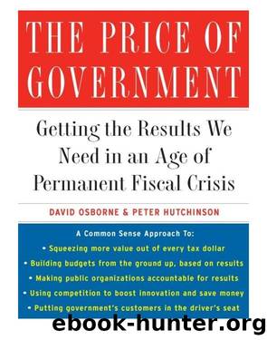 The Price of Government by David Osborne Peter Hutchinson