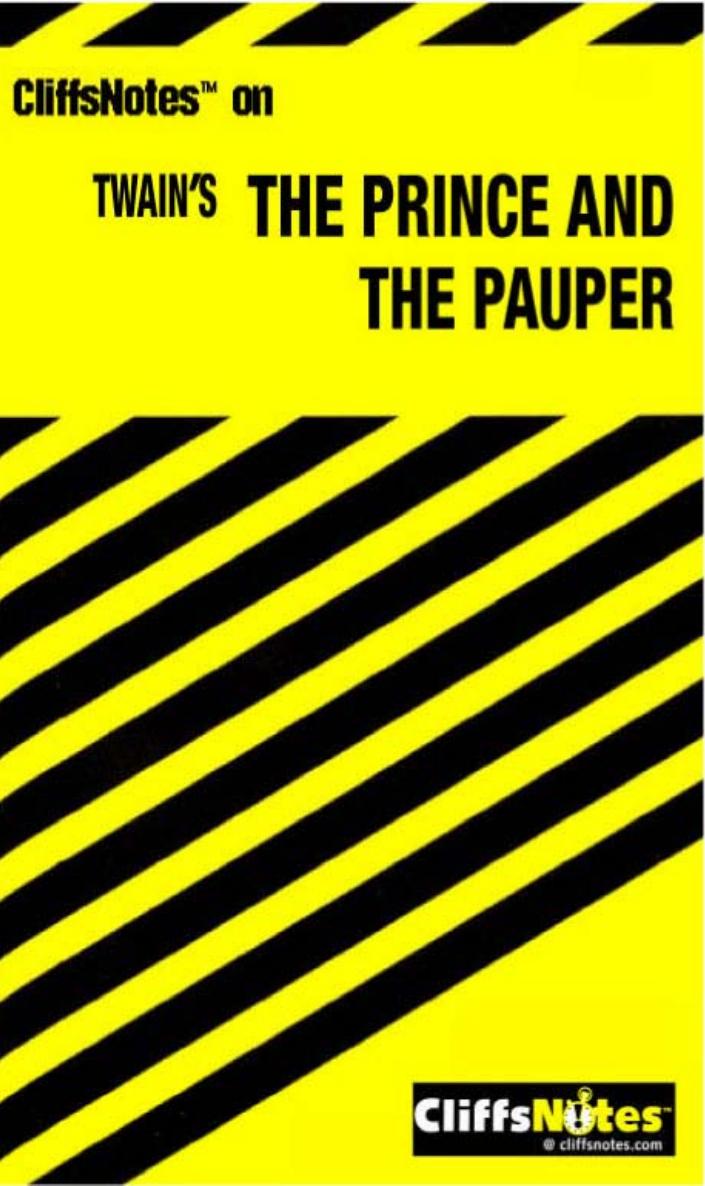 The Prince and the Pauper (Cliffs Notes) by L. David Allen