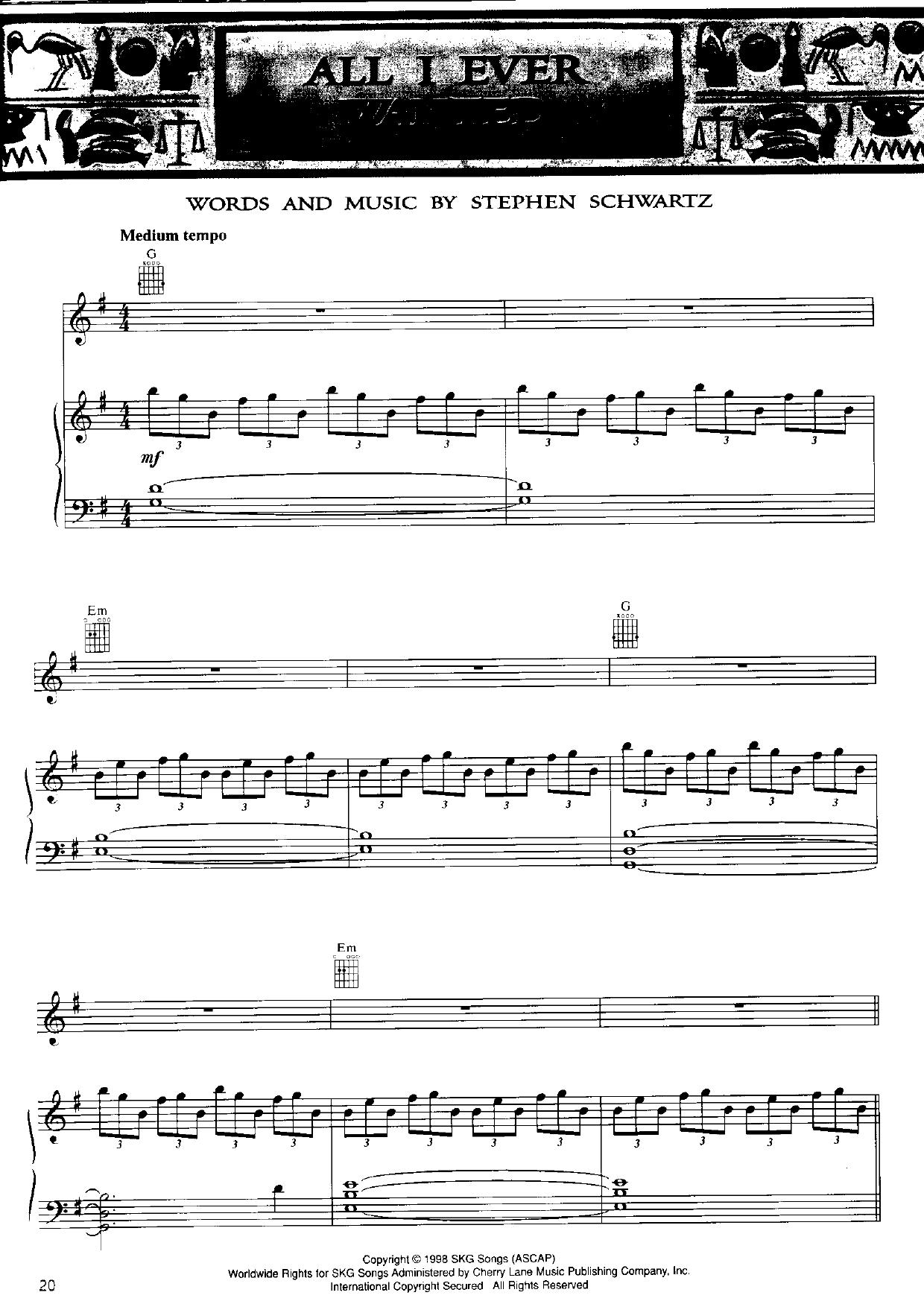 The Prince of Egypt by Schwartz S