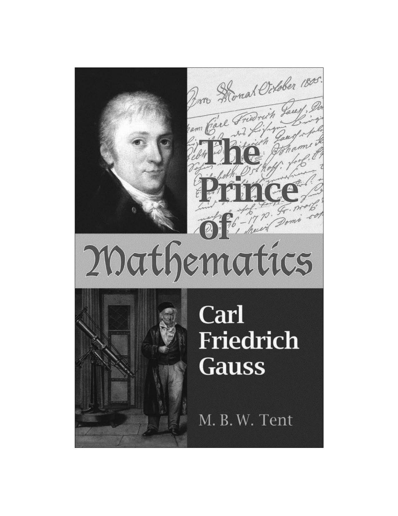 The Prince of Mathematics Carl Friedrich Gauss~tqw~ darksiderg by Unknown