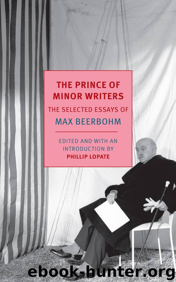 The Prince of Minor Writers by Max Beerbohm