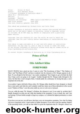 The Prince of Peril by Otis Adelbert Kline