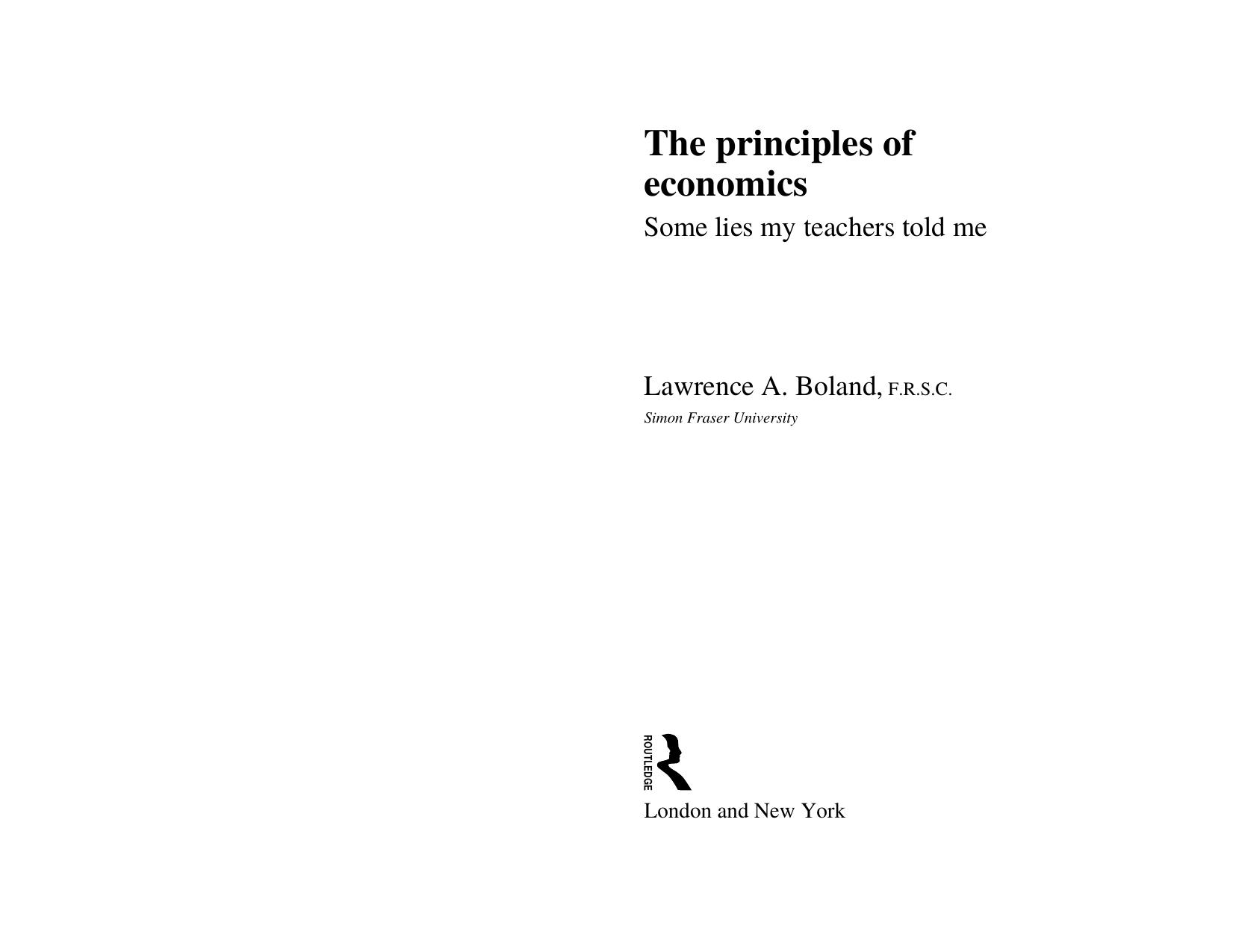 The Principles of Economics by Microsoft Word Driver Prolog