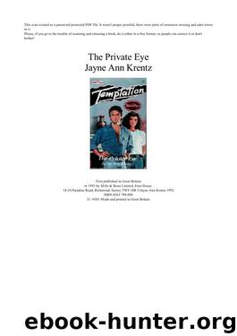 The Private Eye by Jayne Ann Krentz & Dani Sinclair & Julie Miller