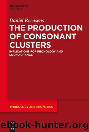 The Production of Consonant Clusters by Daniel Recasens