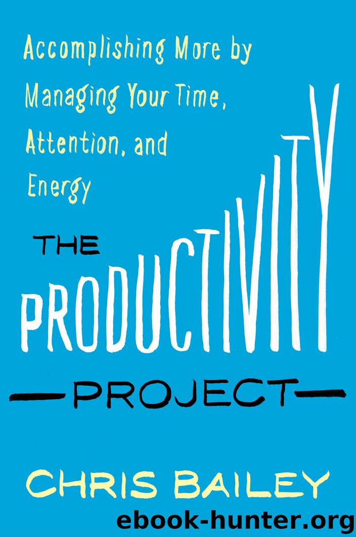 The Productivity Project by Chris Bailey