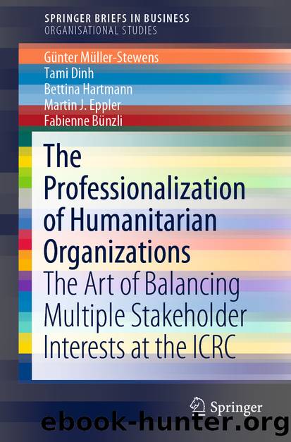 The Professionalization of Humanitarian Organizations by Günter Müller-Stewens & Tami Dinh & Bettina Hartmann & Martin J. Eppler & Fabienne Bünzli