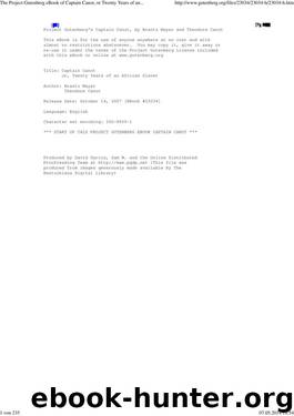 The Project Gutenberg eBook of Captain Canot, or Twenty Years of an African Slaver, by Brantz Mayer and Theodore Canot.