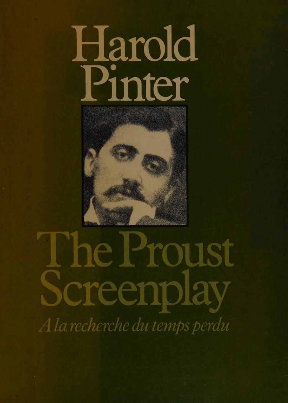 The Proust Screenplay: a la Recherche du Temps Perdu by Harold Pinter Joseph Losey Barbara Bray
