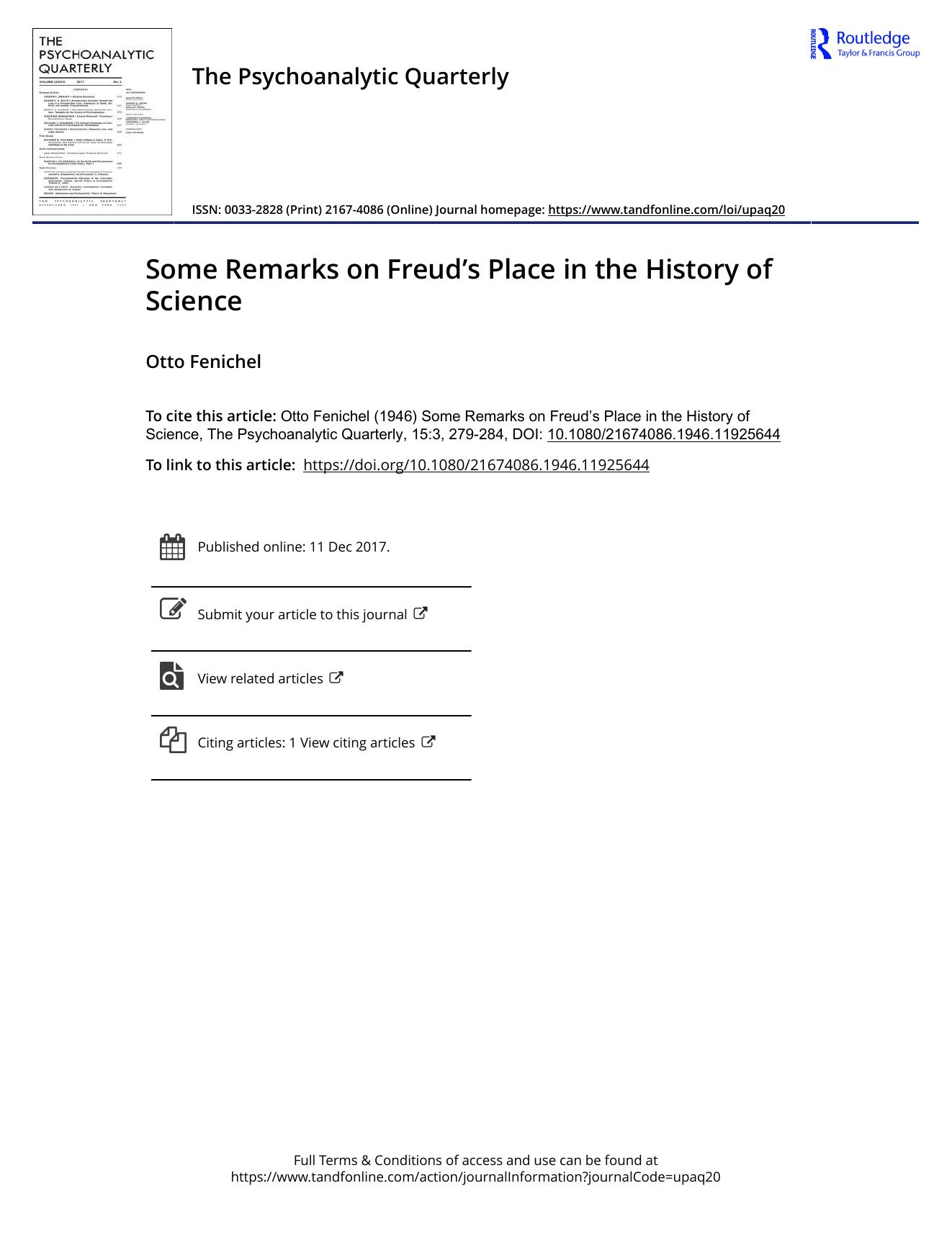 The Psychoanalytic Quarterly, Volume 15, Issue 3 (1946) by Unknown