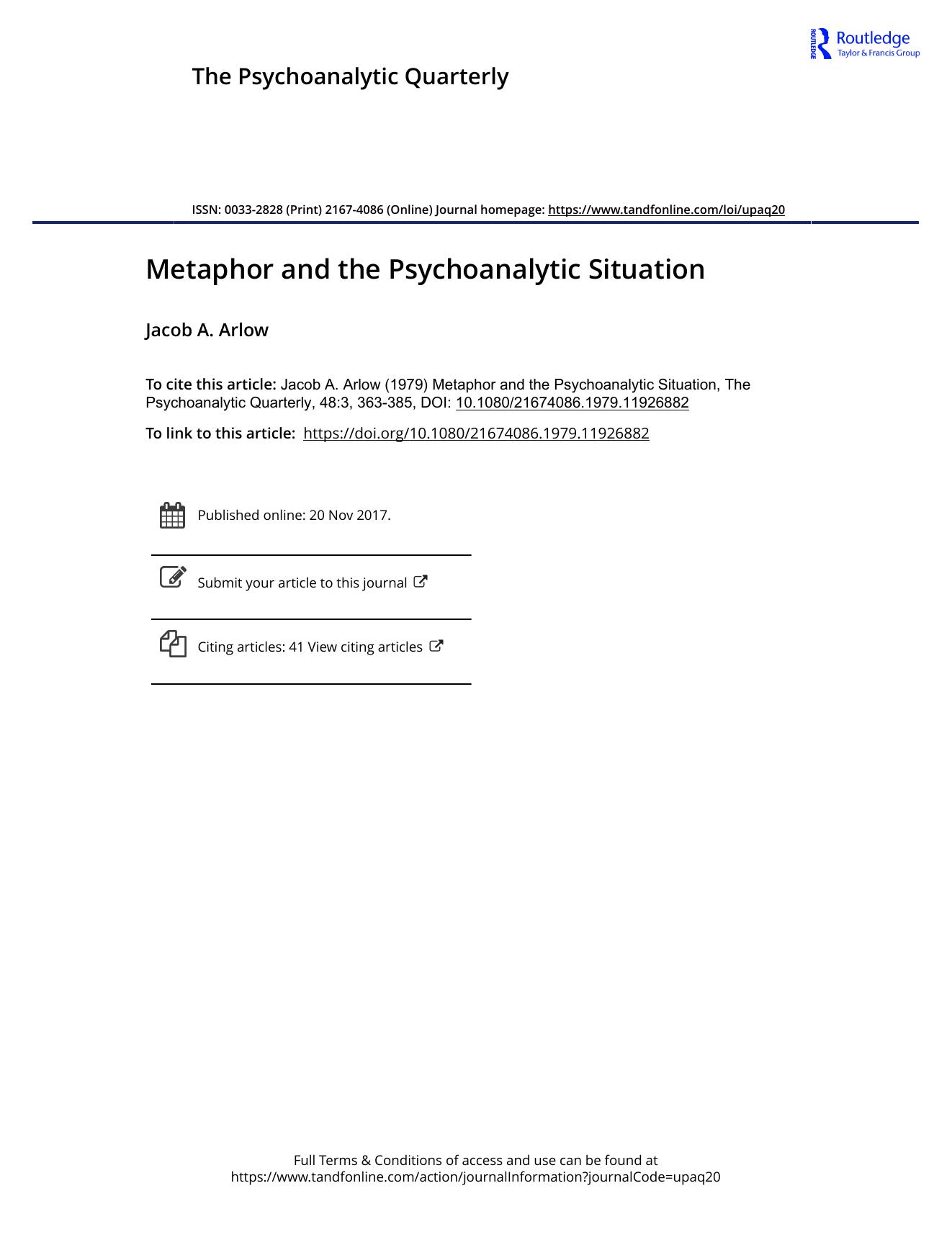 The Psychoanalytic Quarterly, Volume 48, Issue 3 (1979) by Unknown