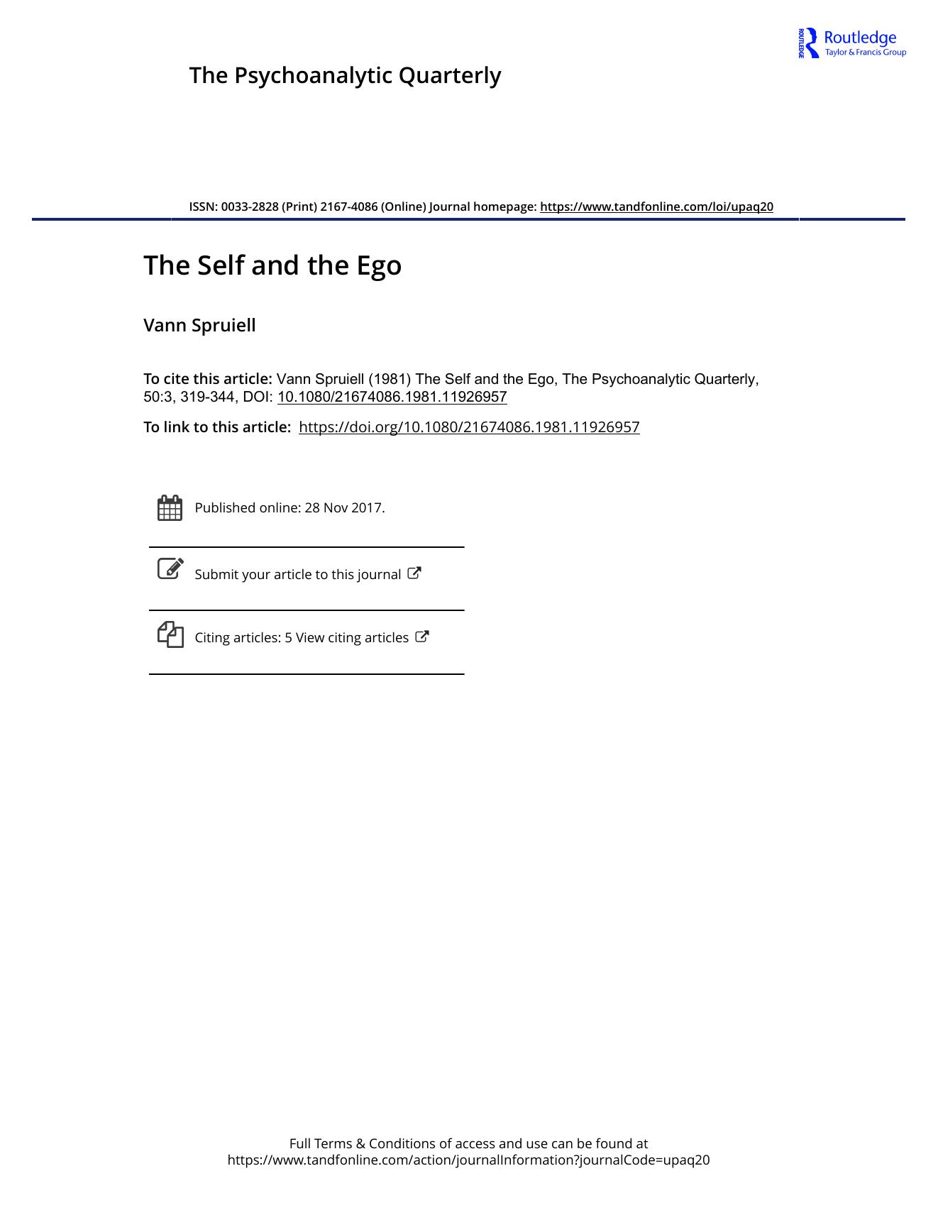 The Psychoanalytic Quarterly, Volume 50, Issue 3 (1981) by Unknown