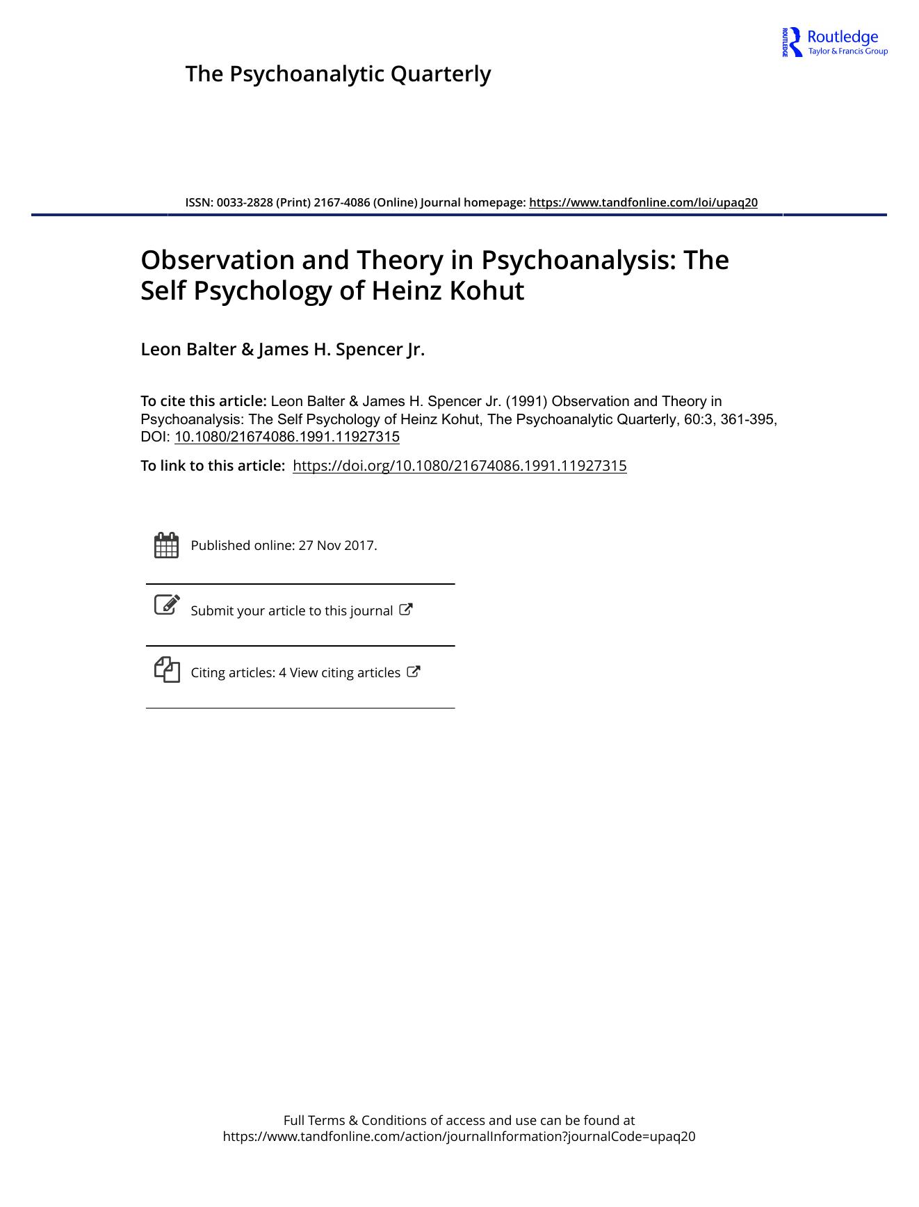 The Psychoanalytic Quarterly, Volume 60, Issue 3 (1991) by Unknown