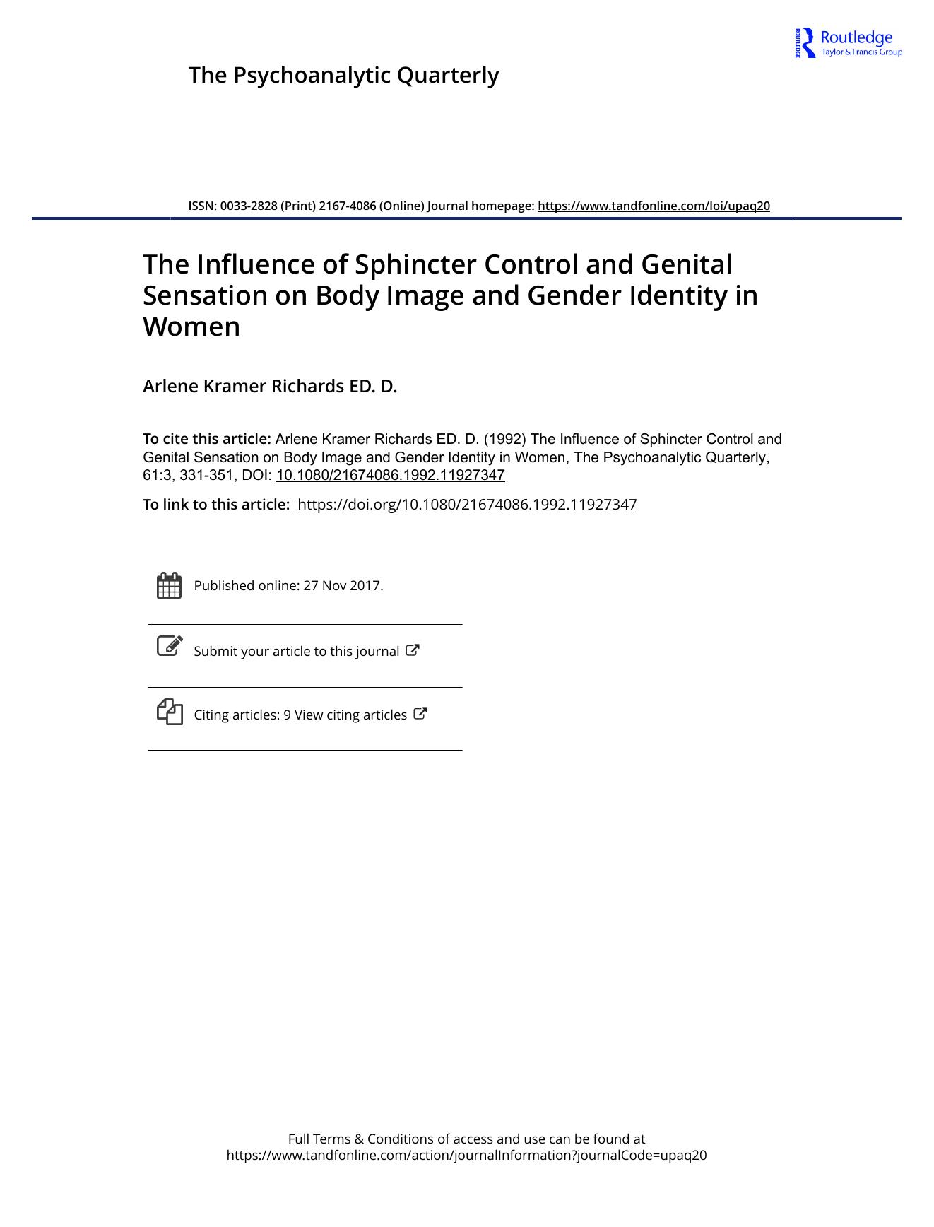 The Psychoanalytic Quarterly, Volume 61, Issue 3 (1992) by Unknown
