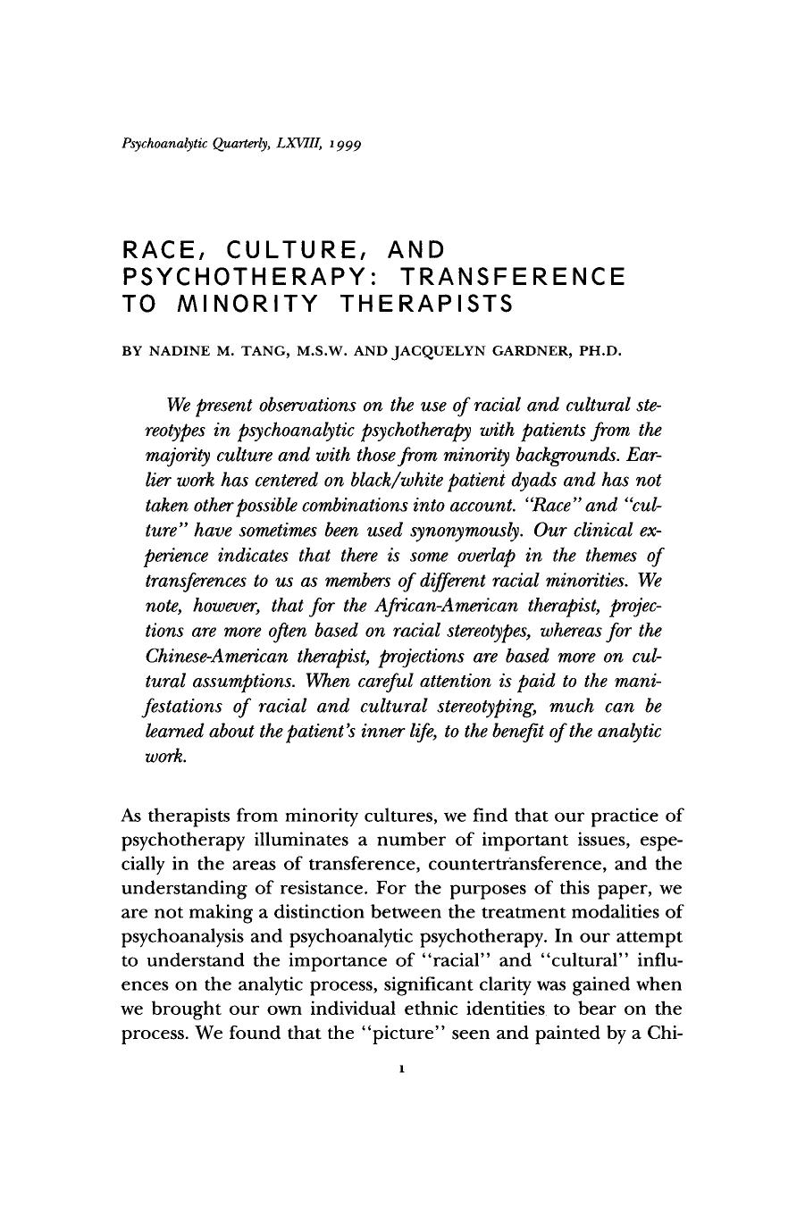 The Psychoanalytic Quarterly, Volume 68, Issue 1 (1999) by Unknown