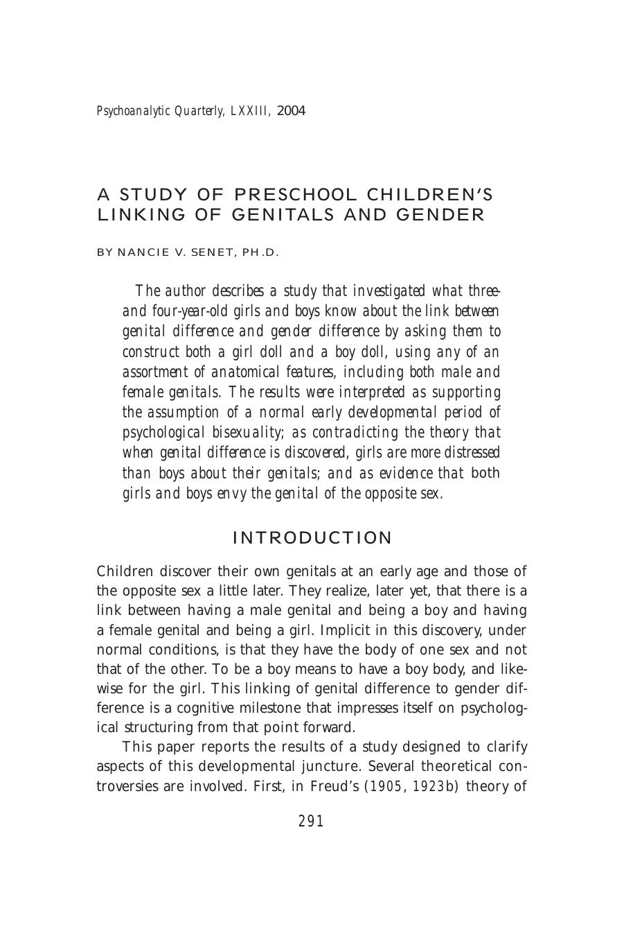 The Psychoanalytic Quarterly, Volume 73, Issue 2 (2004) by Unknown