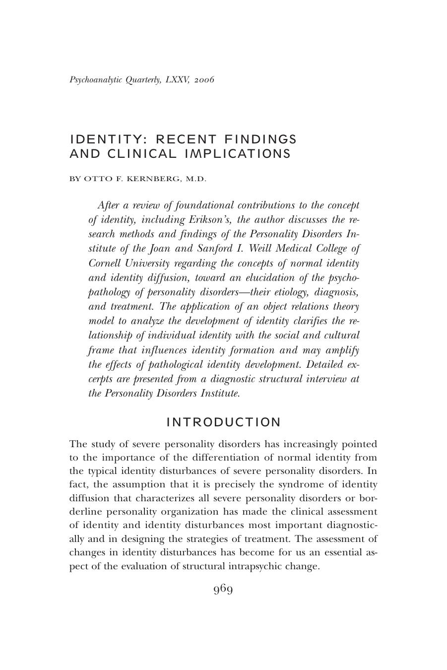 The Psychoanalytic Quarterly, Volume 75, Issue 4 (2006) by Unknown