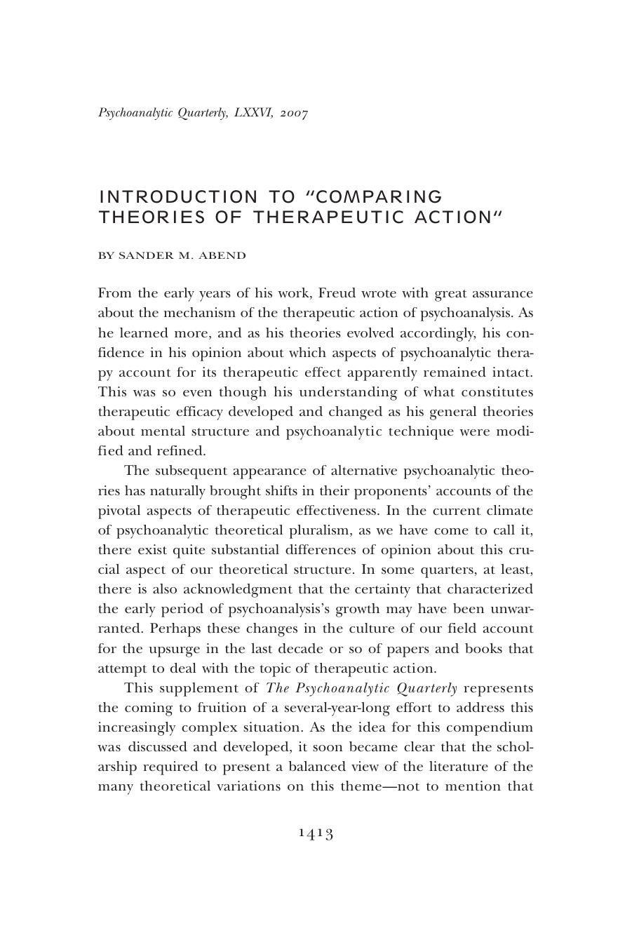The Psychoanalytic Quarterly, Volume 76, Issue sup1 (2007) by Unknown