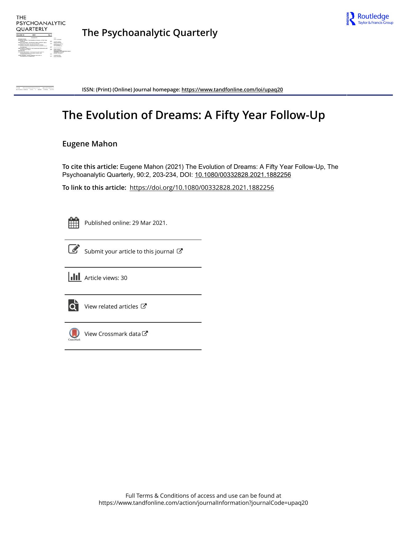 The Psychoanalytic Quarterly, Volume 90, Issue 2 (2021) by Unknown