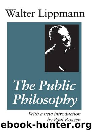 The Public Philosophy by Hans Eysenck