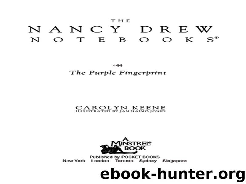 The Purple Fingerprint by Carolyn Keene