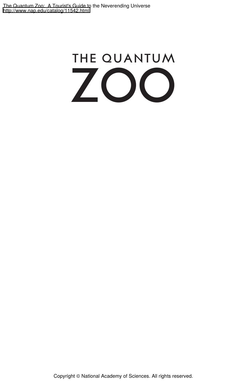 The Quantum Zoo by Marcus Chown