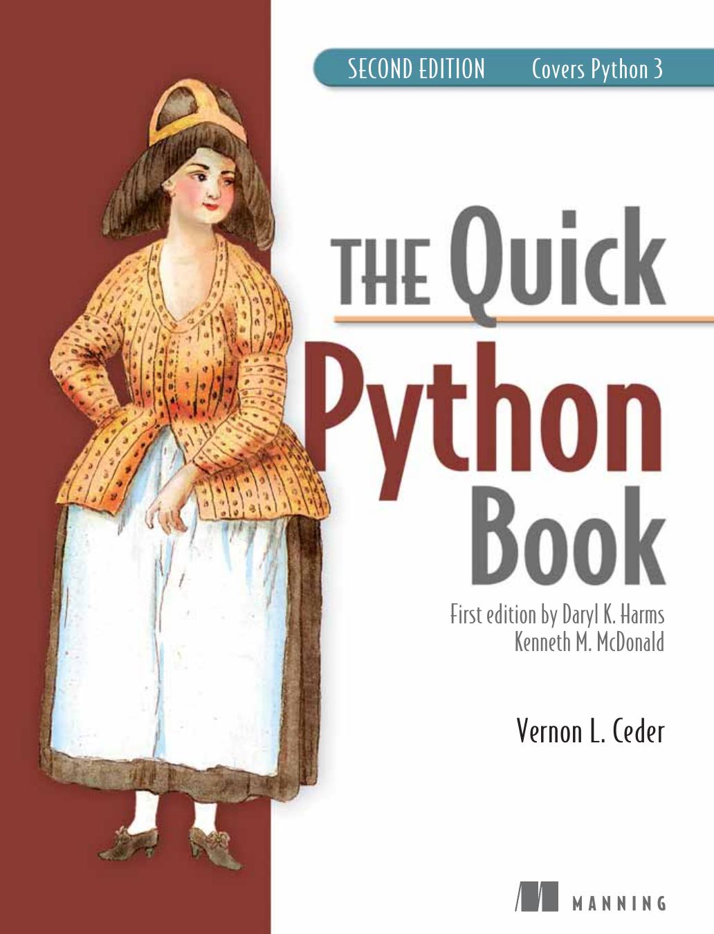 The Quick Python Book by Vernon L. Ceder