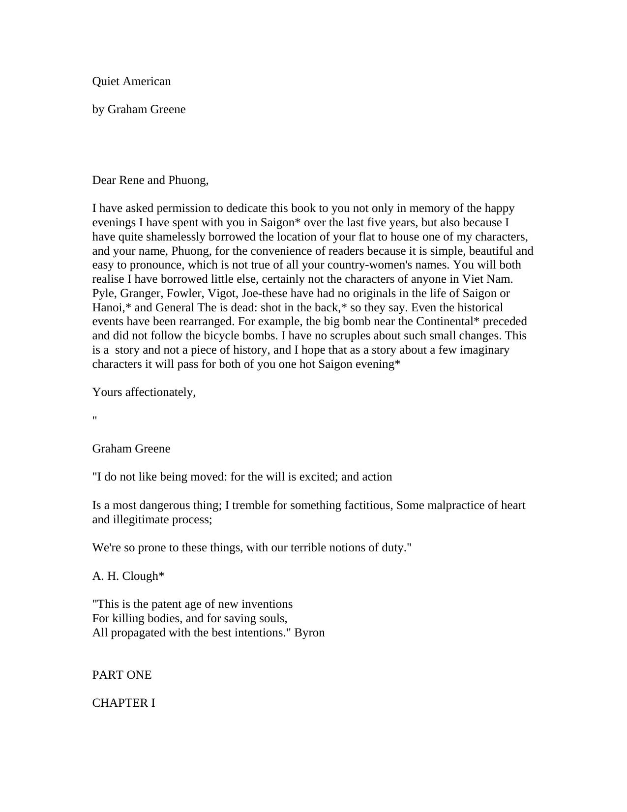 The Quiet American by Graham Greene