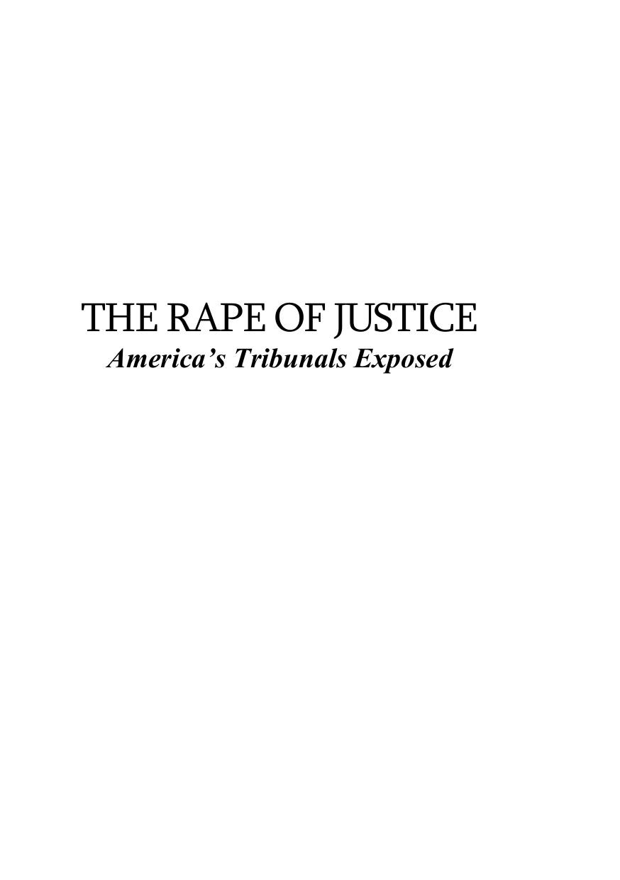 The Rape of Justice by Eustace Clarence Mullins