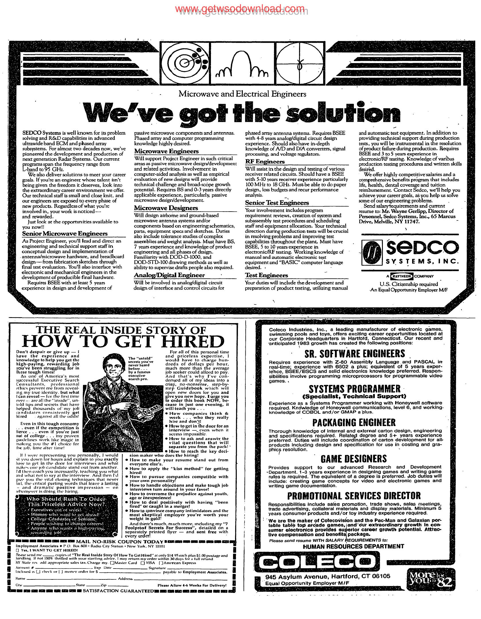 The Real Inside Story of How to Get Hired (1982) by Unknown