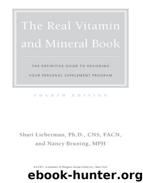 The Real Vitamin and Mineral Book by Shari Lieberman