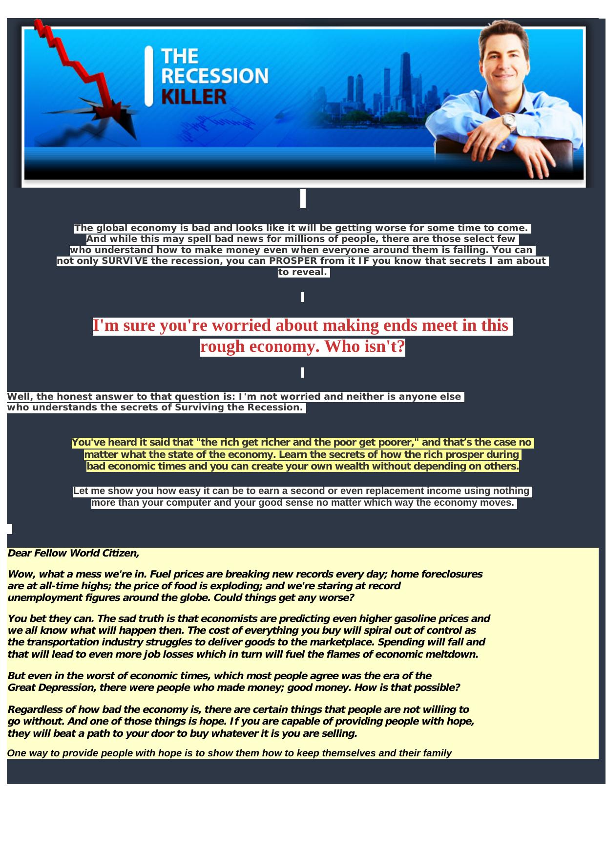 The Recession Killer. by Best of Kuszter's Collection