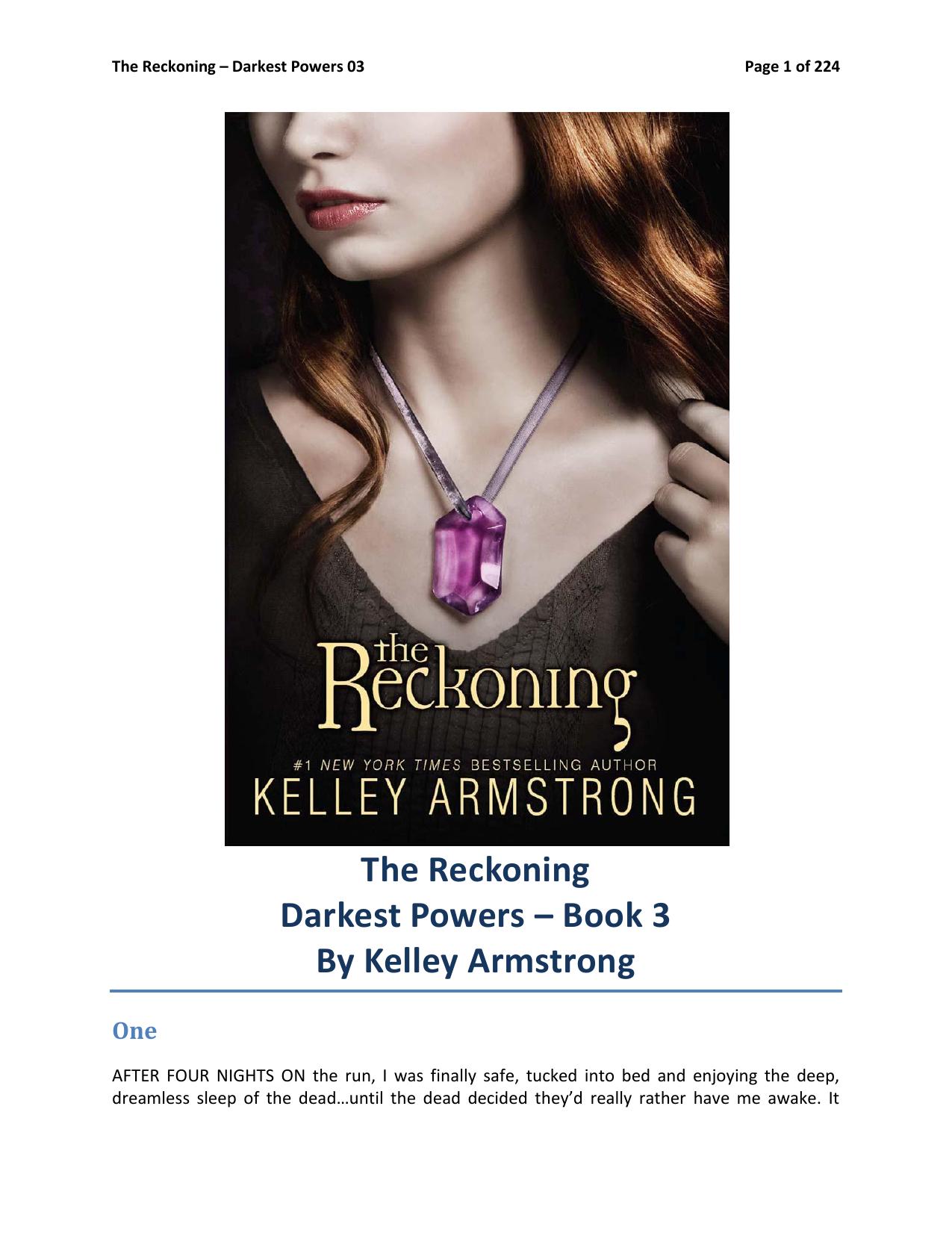 The Reckoning by Kelley Armstrong