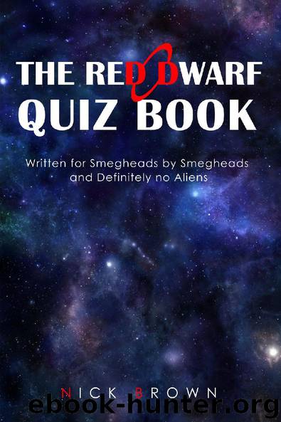 The Red Dwarf Quiz Book by Nick Brown