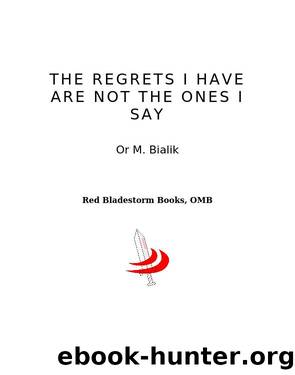 The Regrets I Have are Not the Ones I Say by Or M. Bialik
