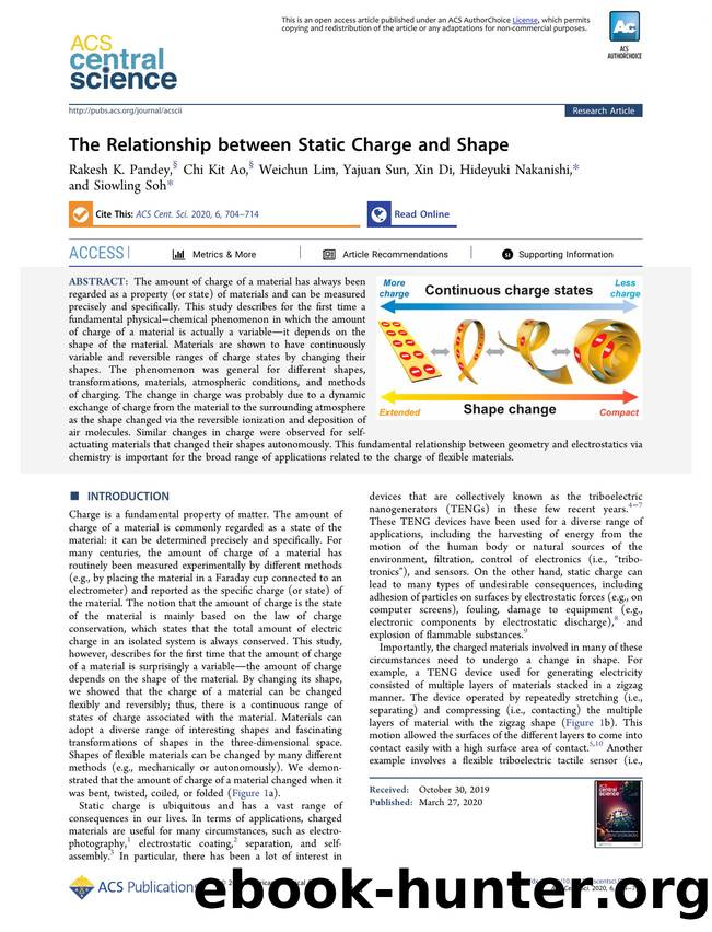 The Relationship between Static Charge and Shape by unknow