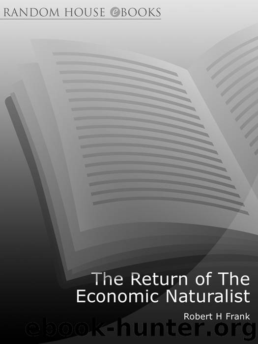 The Return of the Economic Naturalist by Robert H Frank