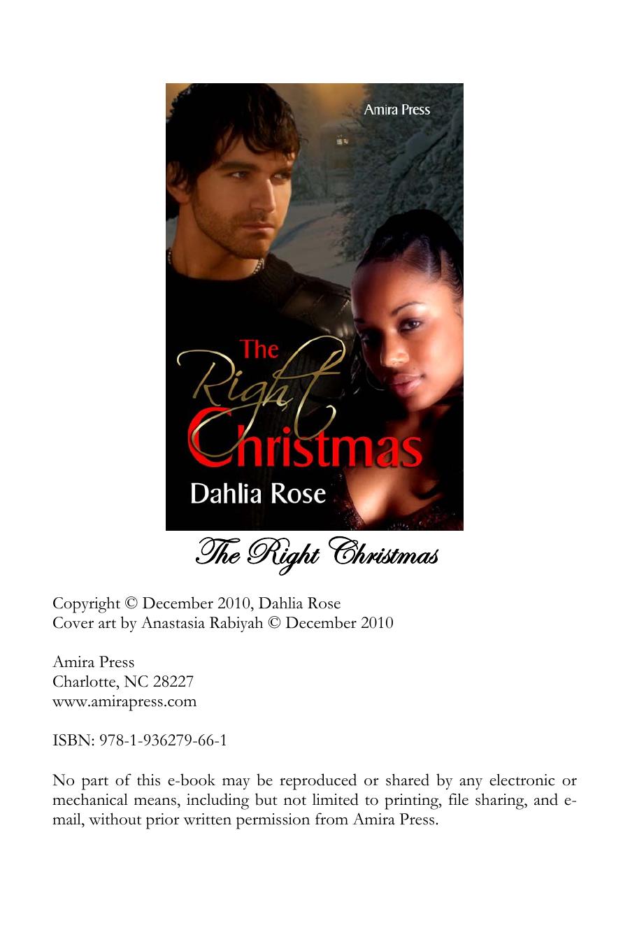 The Right Christmas by Dahlia Rose