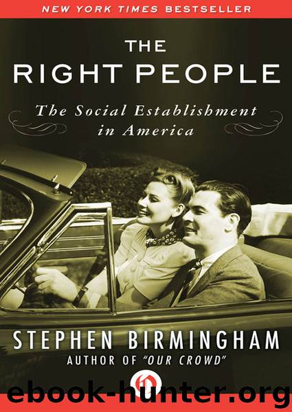 The Right People by Birmingham Stephen;