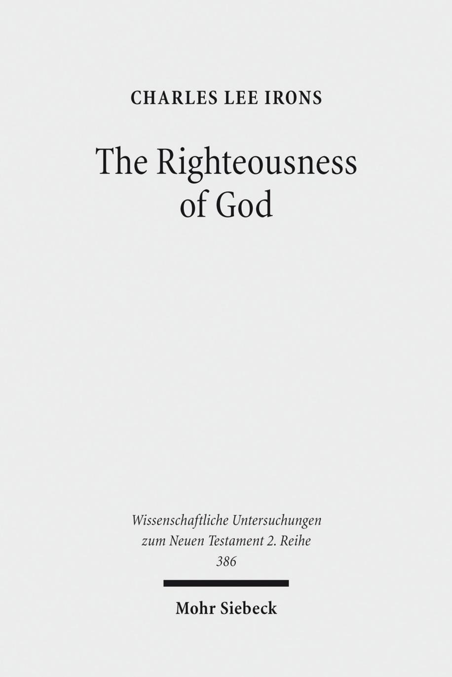The Righteousness of God by Irons