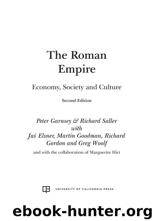 The Roman Empire by Garnsey Peter Saller Richard
