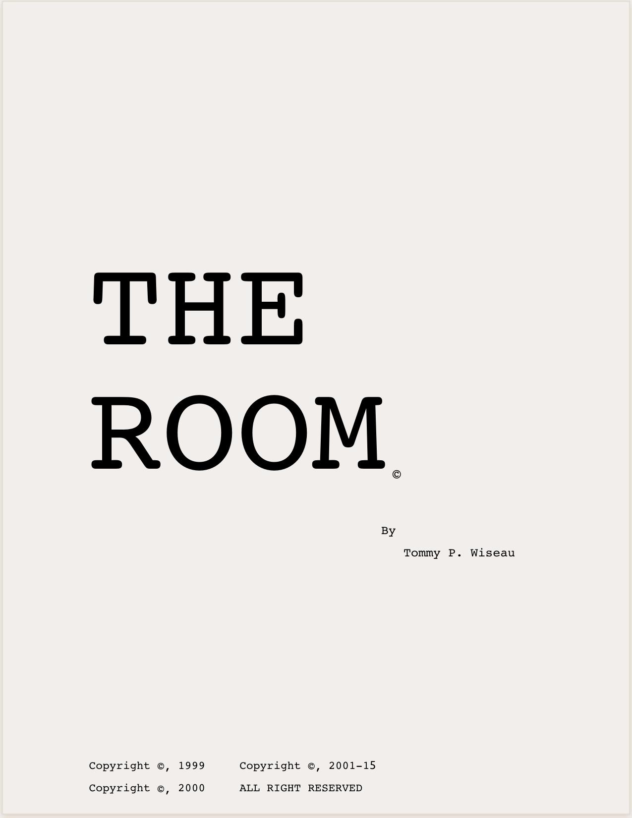 The Room by Tommy Wiseau