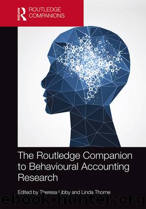 The Routledge Companion to Behavioural Accounting Research by Libby Theresa Thorne Linda